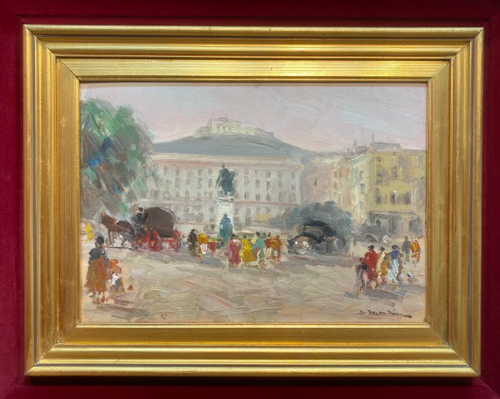 Francesco Di Marino (1892-1954) - Napoli piazza Municipio