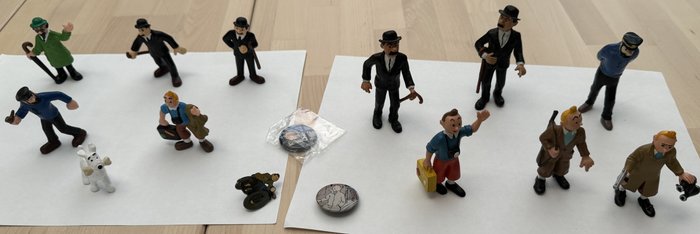 Kuifje - Plastic figuurtjes - 12 Figurer - Begrænset udgave - 1984/1994