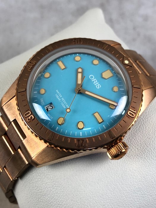 Oris - Divers Sixty-Five Cotton Candy Bronze Automatic - 01 733 7771 3155-07 8 19 15 - Mænd - 2011-nu