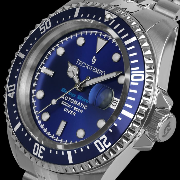 Tecnotempo - Diver 300M "Deep Wave" - Automatic - Limited Edition - - Ingen mindstepris - TT300DEBL (Blue) - Mænd - 2011-nu