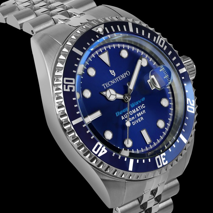 Tecnotempo - Diver 300M "Deep Wave" - Automatic - Limited Edition - - Ingen mindstepris - TT300DEBL (Blue) - Mænd - 2011-nu