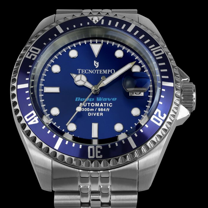 Tecnotempo - Diver 300M "Deep Wave" - Automatic - Limited Edition - - TT300DEBL (Blue) - Mænd - 2011-nu