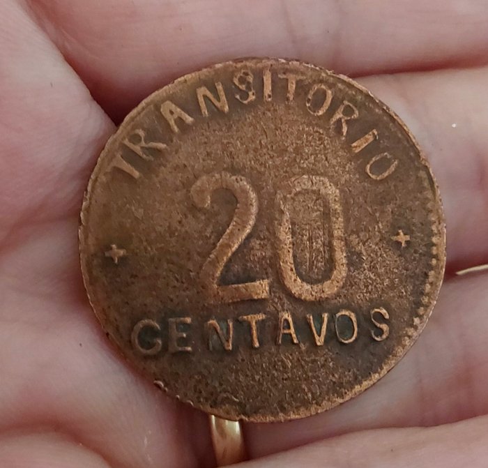 Mexico. 20 centavos 1915.1°Revolución Chiconcuatla.Puebla  (Ingen mindstepris)