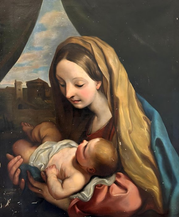 Carlo Maratta (1625-1713), After - Madonna mit Kind