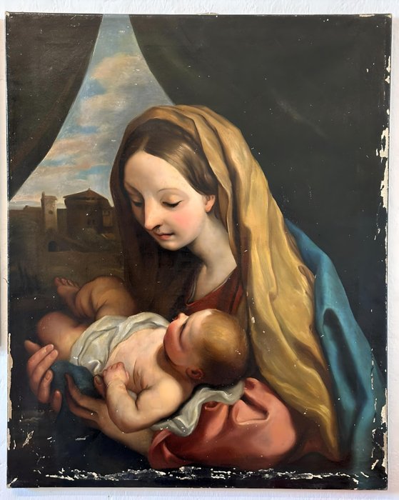 Carlo Maratta (1625-1713), After - Madonna mit Kind