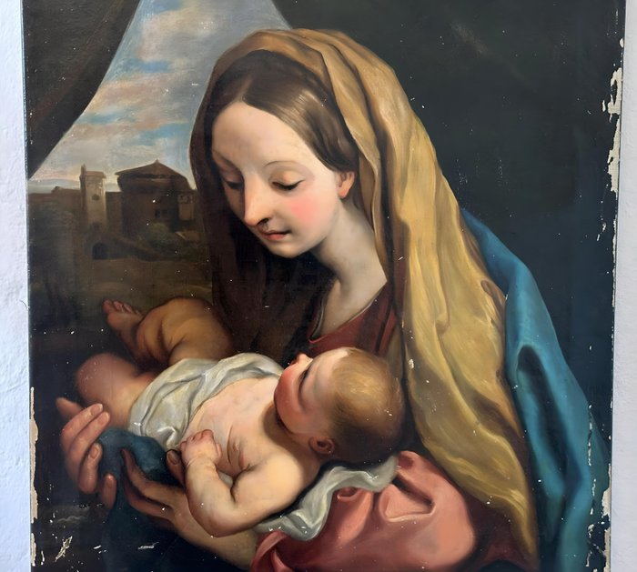 Carlo Maratta (1625-1713), After - Madonna mit Kind