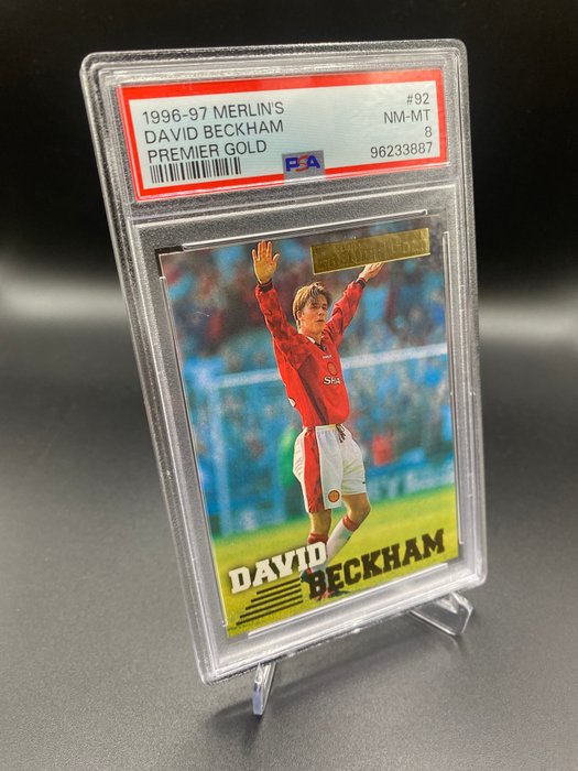 1996/97 Merlin's Premier Gold David Beckham #92 PSA 8 - 1 Graded card