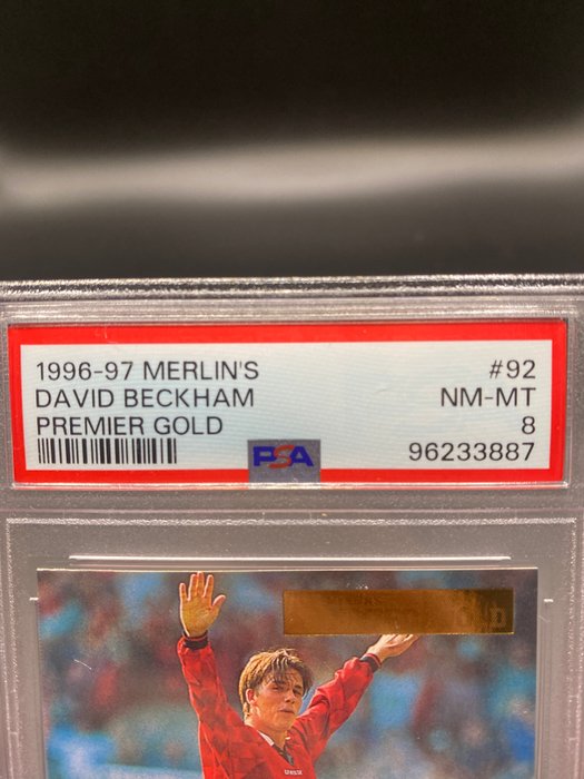 1996/97 Merlin's Premier Gold David Beckham #92 PSA 8 - 1 Graded card