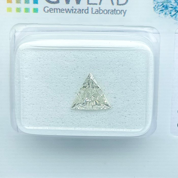 Ingen mindstepris - 1 pcs Diamant  (Natur)  - 051 ct - Trekant - I - I1 - Gemewizard Gemological Laboratory (GWLab)