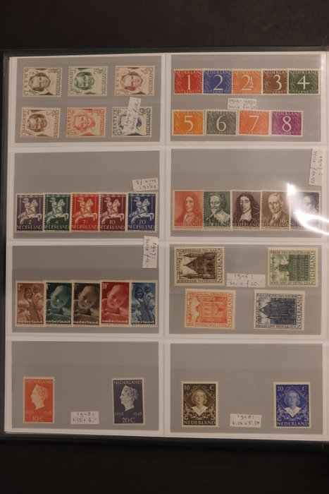 Holland 1936/2000 - Samling i tre album med blokke og ark - ark op til 2005