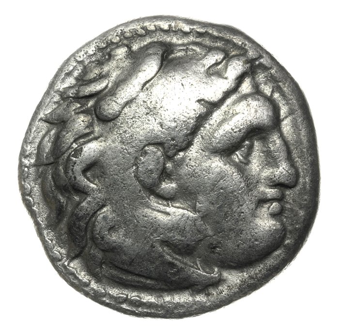 Konger af Makedonien. Alexander III (336-323 f.Kr.). Drachm Struck under Antigonos I Monophthalmos. Early posthumous issue of Lampsacus 310-301 BC. / Price 1398  (Ingen mindstepris)