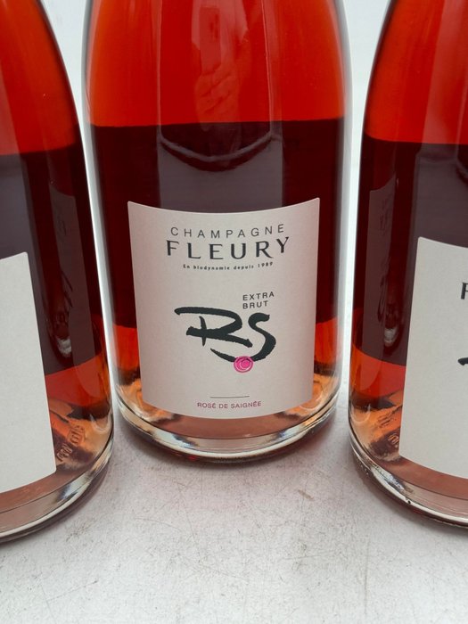 Fleury, Fleury Rosé de Saignée - Champagne Extra Brut - 3 Flasker (0,75 L)