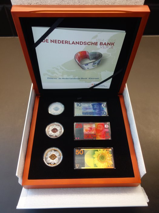 Holland. 5 Euro 2014 "Kleurset De Nederlandsche Bank" Proof