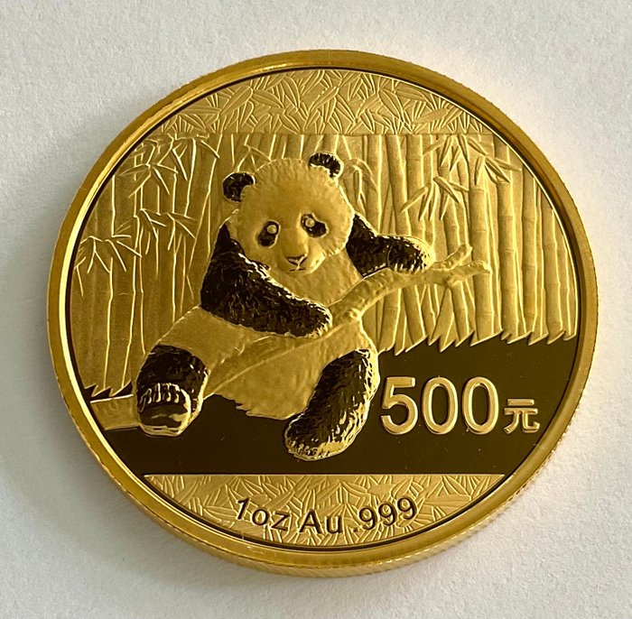 Kina. 500 Yuan 2014 - Panda - 1 oz