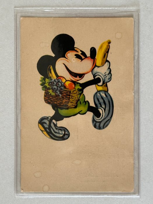 Mickey Mouse Minnie Mouse - 2 Postkort (begyndelsen af 1930'erne) - J Bijloos` Hoofd Eau de Cologne