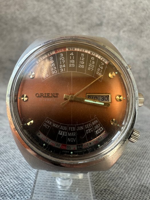 Orient - Orient College Perpetual Multi Year Calendar Watch Automatic - Ingen mindstepris - Mænd - 1970-1979