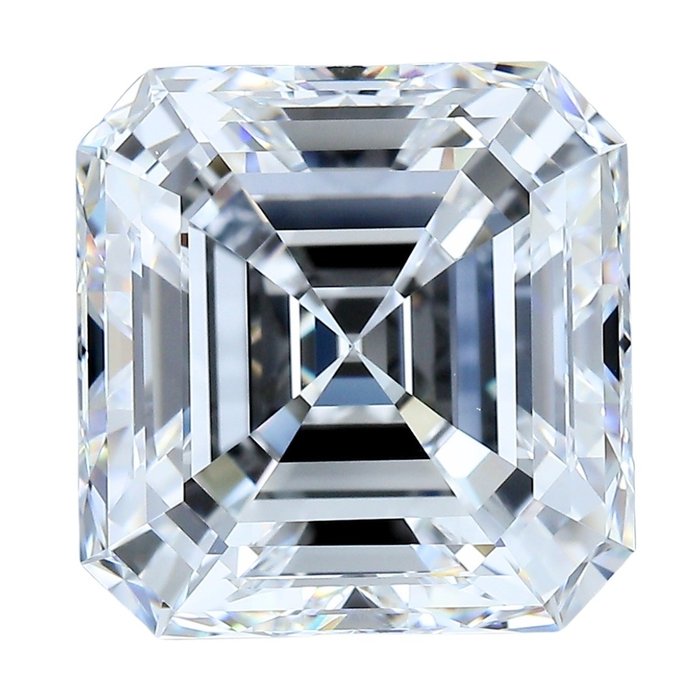 1 pcs Diamant  (Natur)  - 10.03 ct - Kvadrat - D (farveløs) - VS1 - Gemological Institute of America (GIA) - Ideel diamanttop