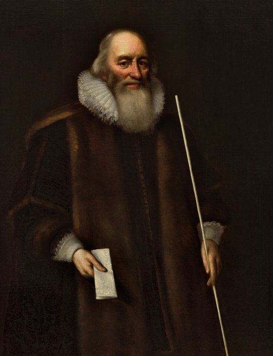 Cornelius Johnson (1593-1661), Cerchia di - Ritratto di Nobiluomo