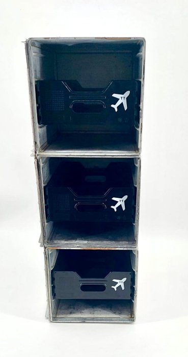 Driessen aviation en Lermer - Flyvogne  - Kabys container catering box flightcase - 1990-2000 - 3 kabysscontainere