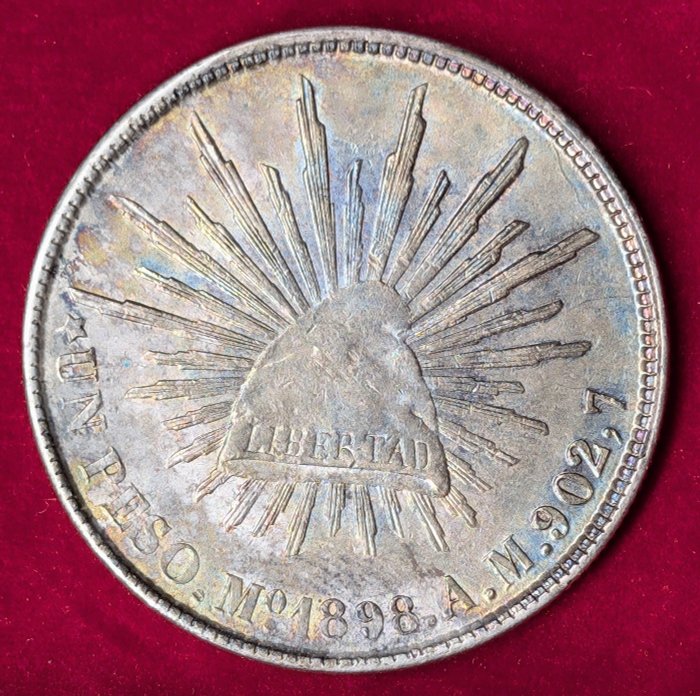 Mexico 1 Peso 1898 Mo AM  (Ingen mindstepris)