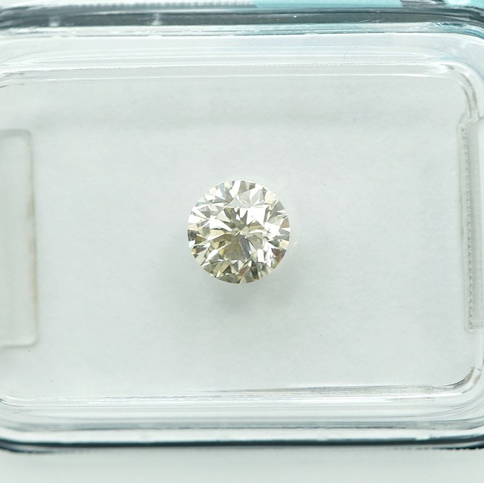 1 pcs Diamant  (Naturfarvet)  - 0.50 ct - Light Gul - SI2 - International Gemological Institute (IGI)