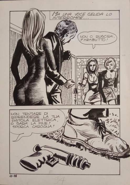 Manara Milo - 1 Original page - Genius 10# - 1972