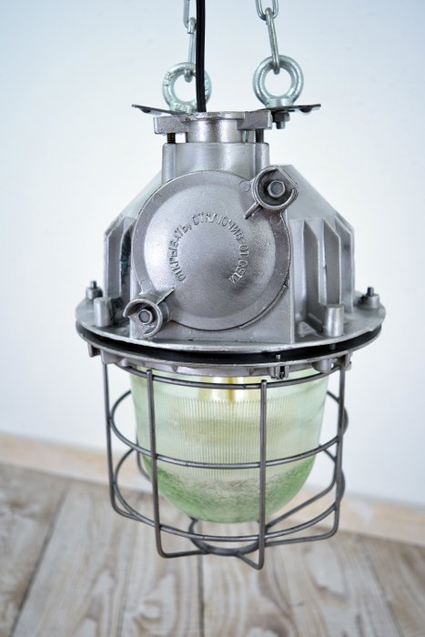 Hængende lampe - Aluminium, Glas, Stål