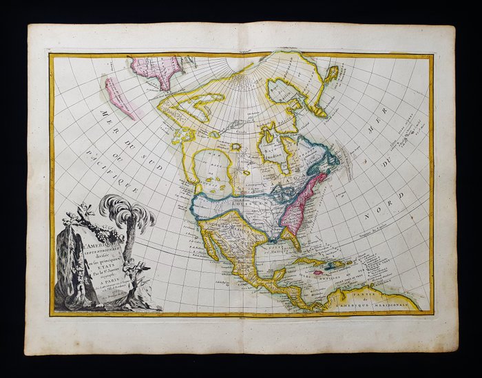 America - Nordamerika / USA / Canada / Mexico / USA / Nordamerika; G. Rizzi Zannoni / Janvier / Lattre - L'Amerique Septentrionale divisee en ses principaux Etats - 1761-1780