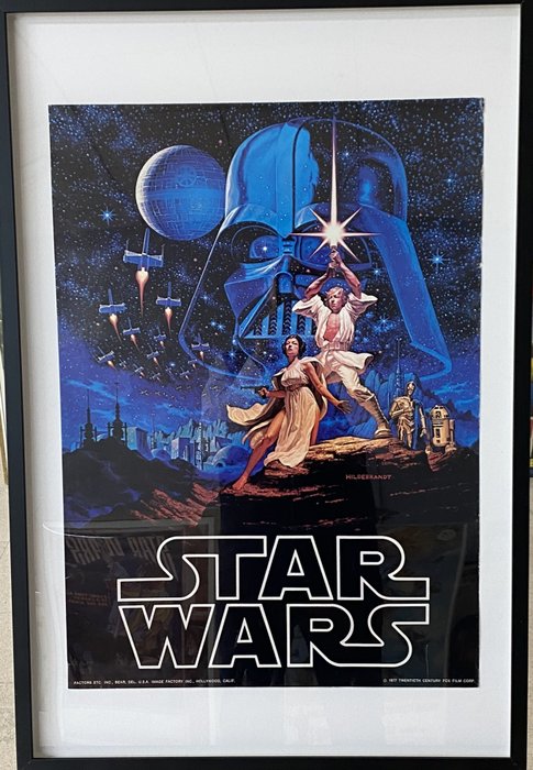 Hildebrandt - Star Wars "A New Hope" Art Poster by Hildebrandt (1977) Original - Vintage