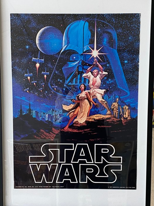 Hildebrandt - Star Wars "A New Hope" Art Poster by Hildebrandt (1977) Original - Vintage