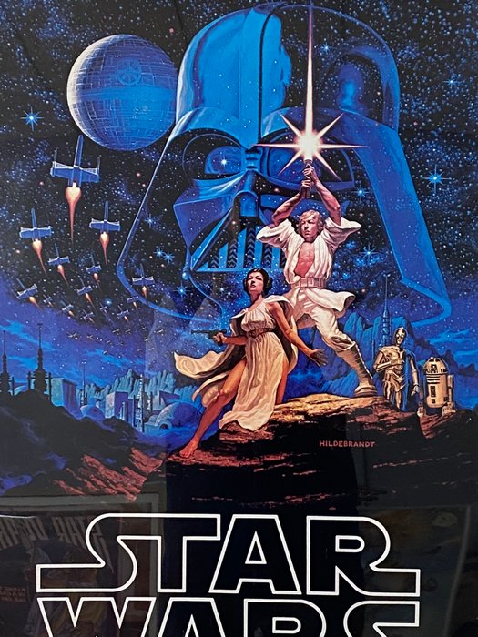 Hildebrandt - Star Wars "A New Hope" Art Poster by Hildebrandt (1977) Original - Vintage