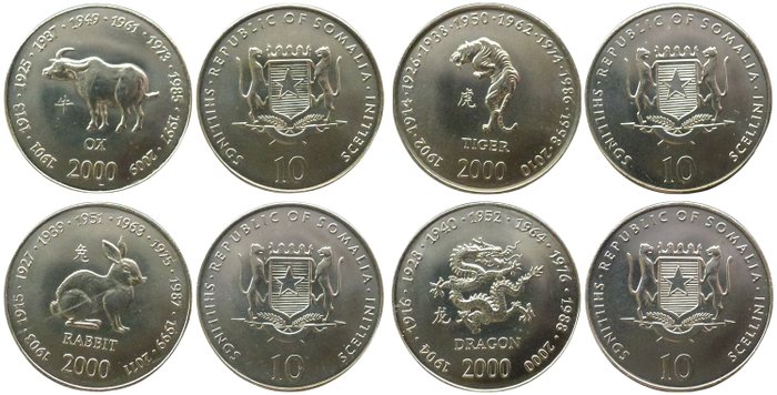 Somalia, Somaliland. Various Denominations 1967/2006 (44 coins)  (Ingen mindstepris)