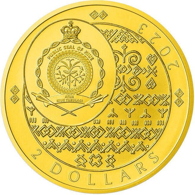 Niue. 2 Dollars 2023 "Slovak Eagle - Flag Beasts", 1 Oz (.999)  (Ingen mindstepris)