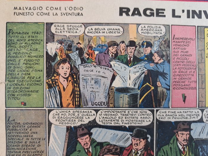 Il Romanzo dei Ragazzi: Rage l'Invisibile - 12 Comic - Første udgave