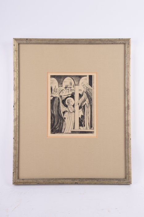 Schelfhout Lodewijk (1881-1943) - Opdracht van Maria in de tempel Présentation de la Vierge (originele titel)