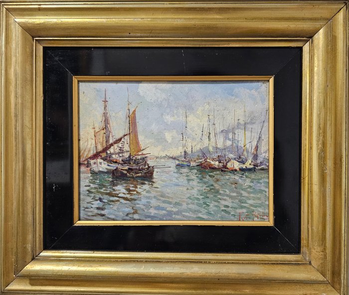 Fausto Pratella (1888 - 1946) - Il porto di Napoli