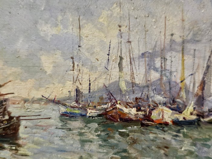 Fausto Pratella (1888 - 1946) - Il porto di Napoli