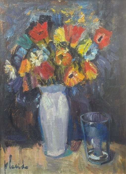 Errico Placido (1909-1983) - Composizione di fiori