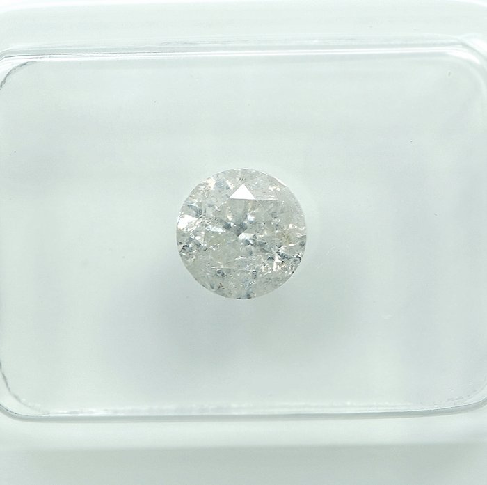 Ingen mindstepris - 1 pcs Diamant  (Natur)  - 078 ct - G - I2 - Gem Report Antwerp (GRA)