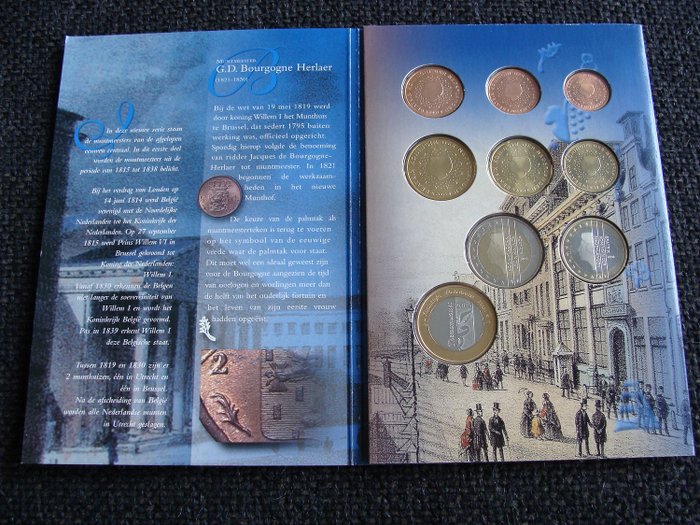 Holland. Year Set (BU) 2002/2009 "Holland Coin Fair" (8 sets)  (Ingen mindstepris)