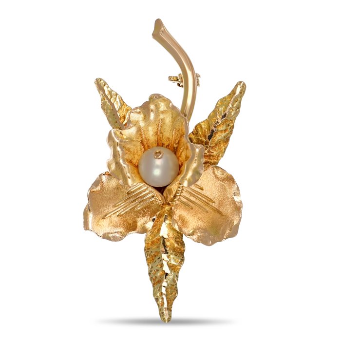 Broche - 18 kraat Gulguld