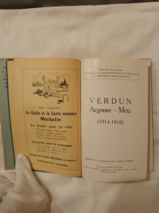 Michelin - Verdun, Argonne (1914-1918) - Guides illustrés Michelin des champs de batailles.. - 1926