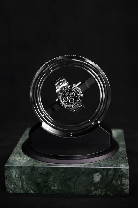 The Pulsar 360 in Green Marble - Only 287 made - Tourbillon / Gyro / Orbit Watch Winder - Elbrus