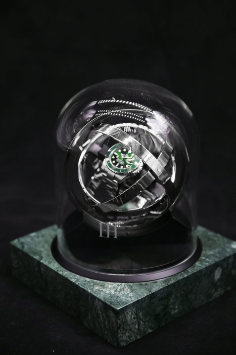 The Pulsar 360 in Green Marble - Only 287 made - Tourbillon / Gyro / Orbit Watch Winder - Elbrus