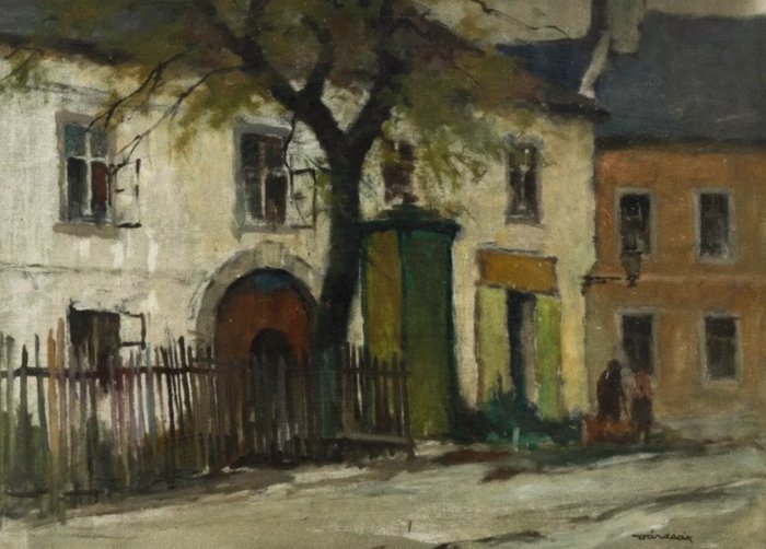 Várdeák Ferenc (1897-1971) - The entrance to the artist colony in Szentendre