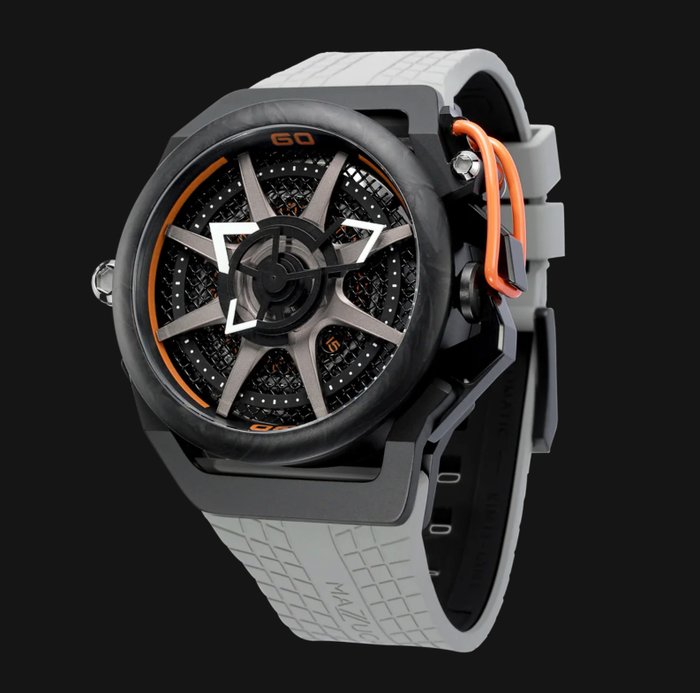 Mazzucato - Ingen mindstepris - F1-GYBLK - Mænd - Fælg Vendbar Monza Carbon Orange Limited Edition Splinterny