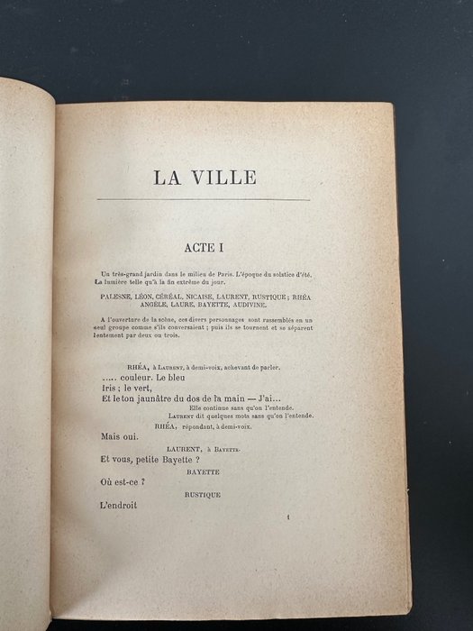 G-V [Paul Claudel] - La Ville - 1893