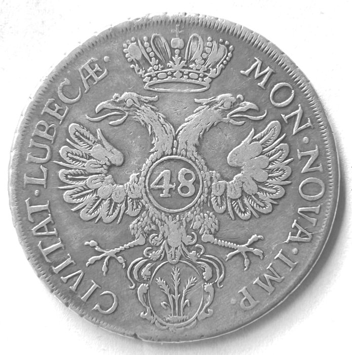 Tyskland Lübeck 48 Schilling 1752  (Ingen mindstepris)