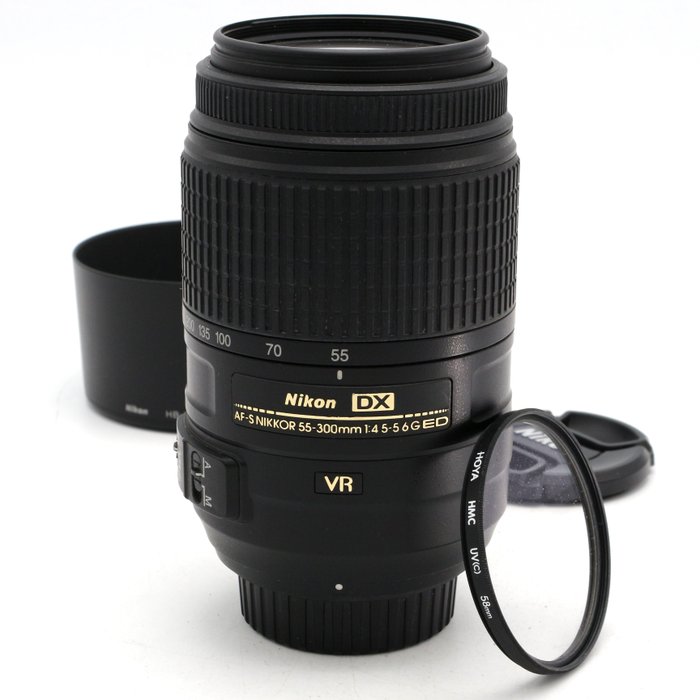 Nikon AF-S 55-300mm f/4.5-5.6G ED VR IF DX met zonnekap zoomlens Telelinse