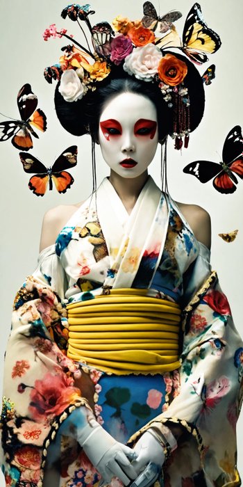 Hiroshi (1981) - Ms Butterfly Geisha Toile (XXL)